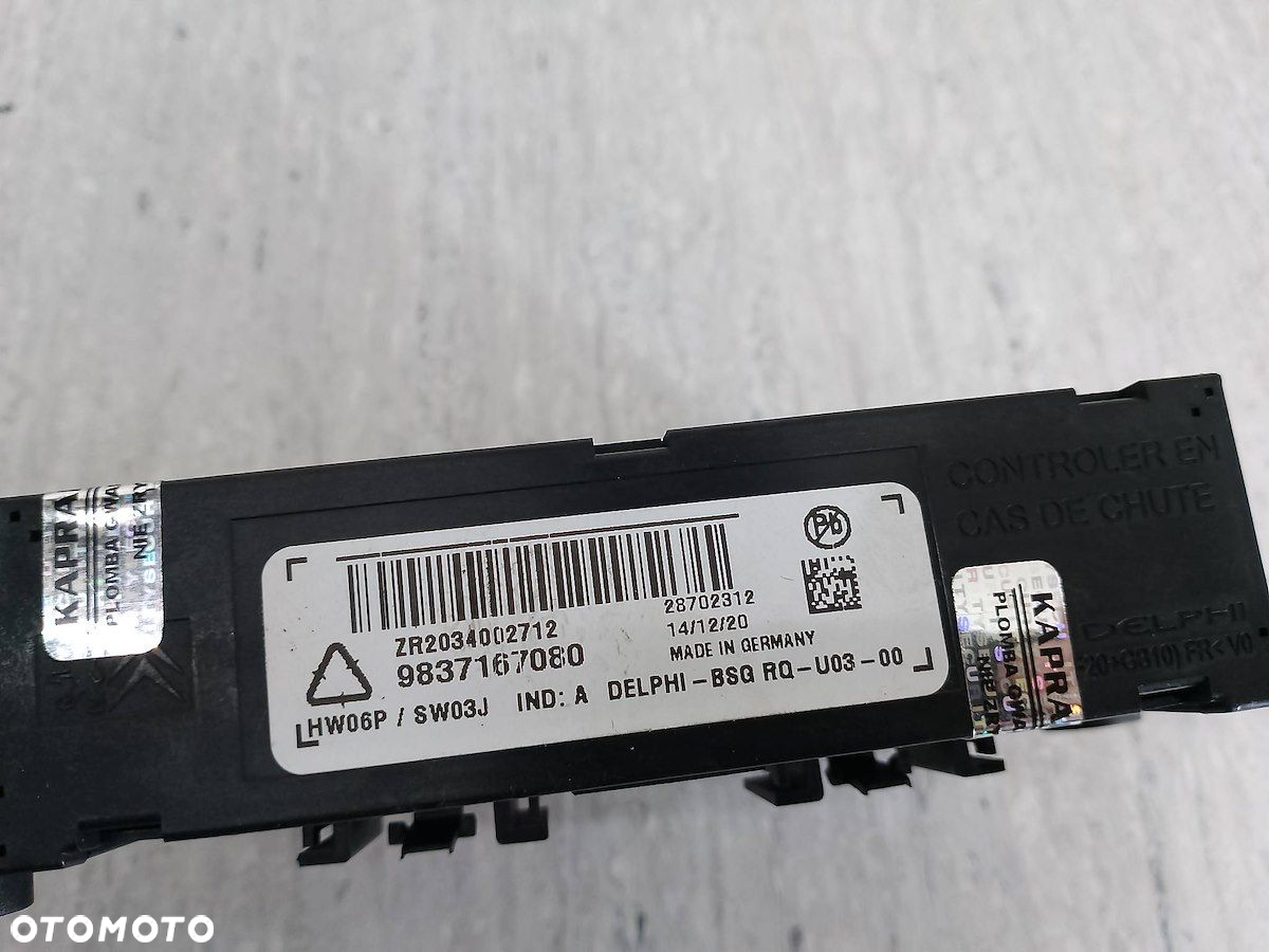 MODUŁ HAKA TOYOTA PROACE CITY ( 19 -  ) 9837167080  1.5 D4D - 2