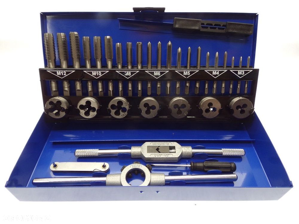 Zestaw gwintowników i narzynek M3-M12 32 el. - 3