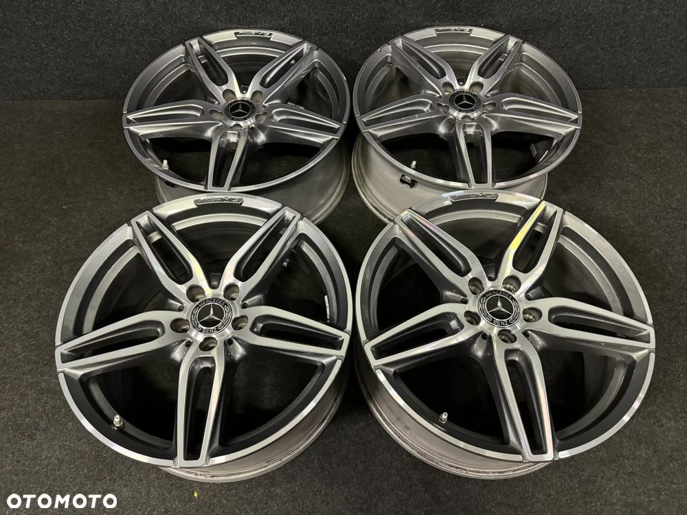 Alufelgi Mercedes E-Klasa W213 AMG, W212, C-Klasa W205 19 cali 5x112 4szt. Ładne z czujnikami! - 3