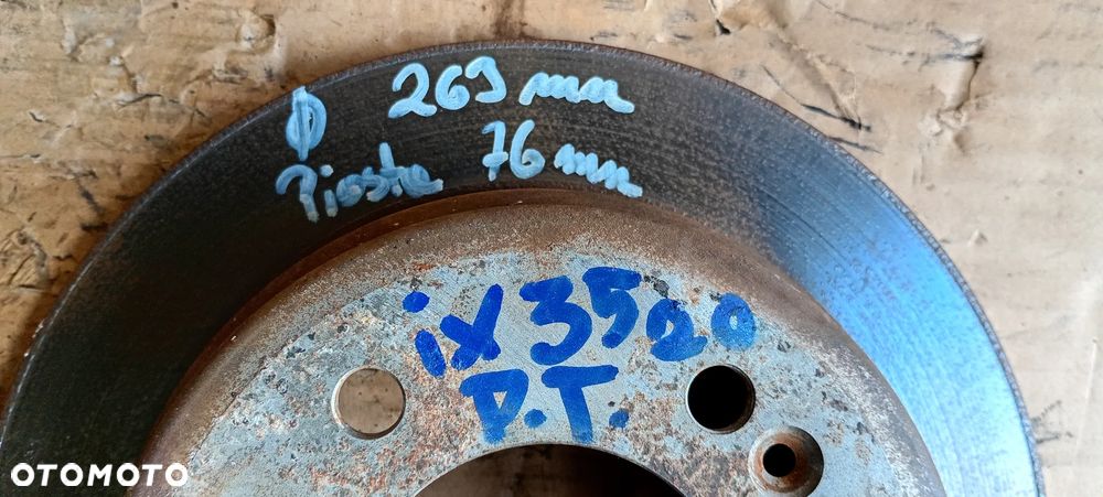 Tarcze hamulcowe klocki tył tylne Hyundai ix35 2.0 CRDI - 9