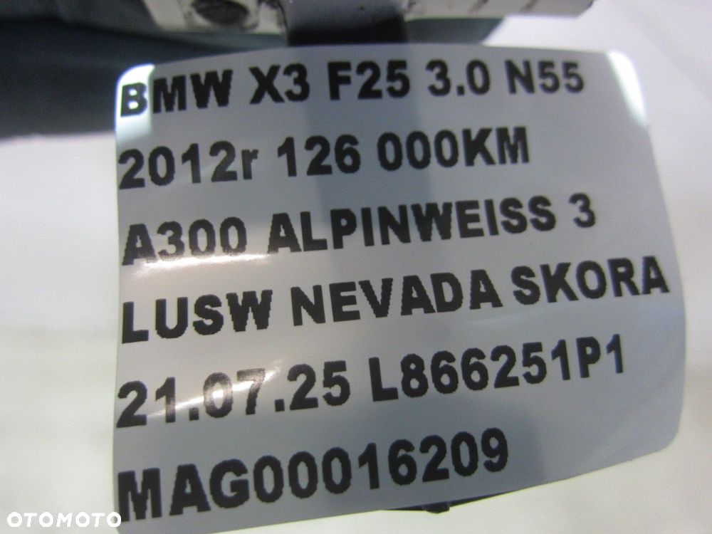 BMW X3 F25 F30 X4 F26 KLAMKA LEWA PRZEDNIA KEYLESS BIAŁA A300 ALPINWEISS - 7