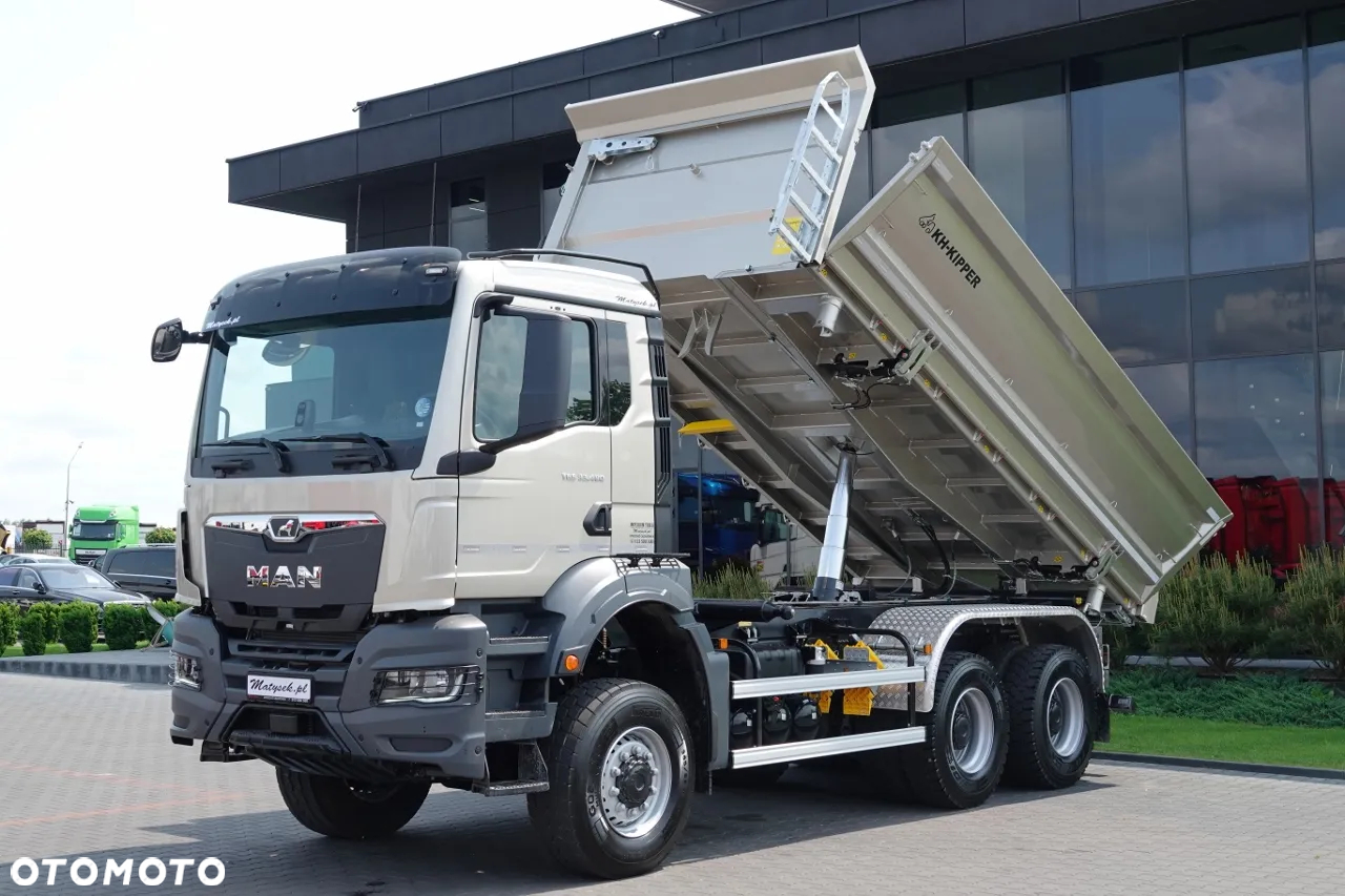 MAN TGS 33.480 / 6X6 / WYWROTKA 3 STRONNA / BORDMATIC / KH KIPPER / AUTOMAT / HARDOX  / BOGATA OPCJA / FABRYCZNIE NOWY / 2025 - 2