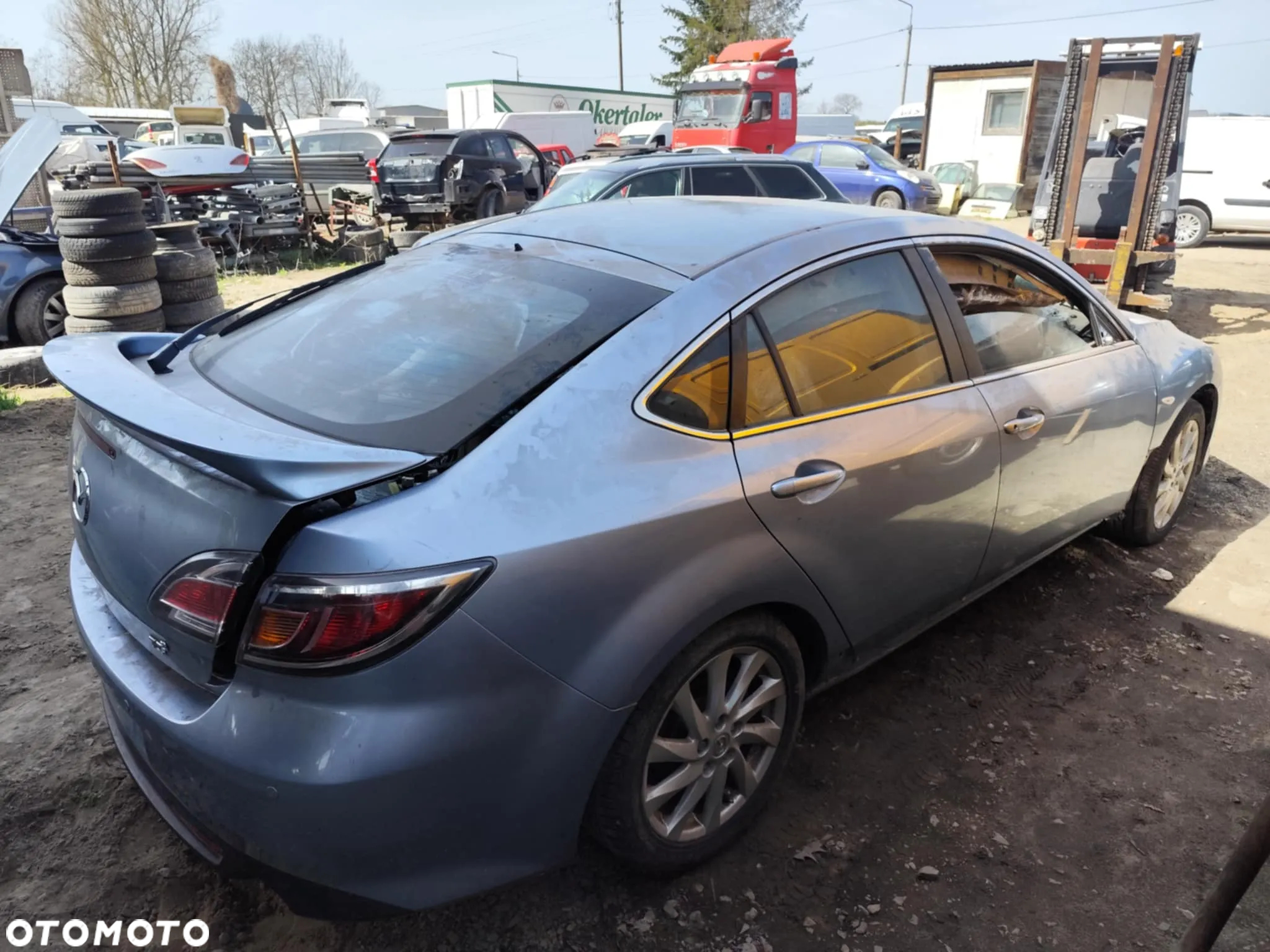 mazda 6 II GH maska zderzak lampa grill błotnik drzwi zbiornik paliwa szyba lusterko klamka klapa - 5
