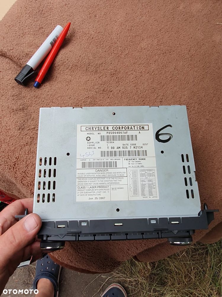 Radio Chrysler 300 Dodge Charger Magnum 5064067AF P05064067AF - 3