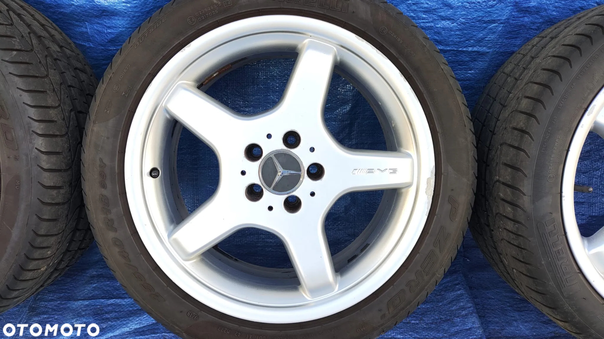FELGI ALUMINIOWE ALUFELGI OPONY KOŁA 8.5J 9.5J 18 AMG ORYGINAŁ A2304012002 A2304012102 MERCEDES SL R230 W230 - 5