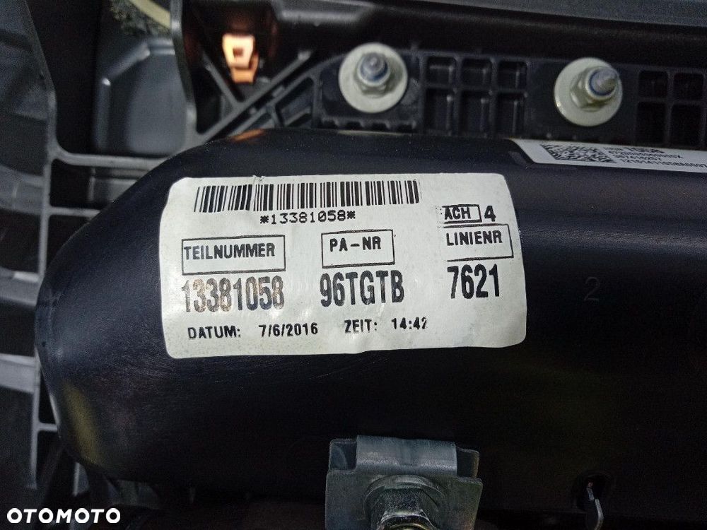 OPEL ZAFIRA C III LIFT 2016- DESKA ROZDZIELCZA KONSOLA AIRBAG EUROPA - 12