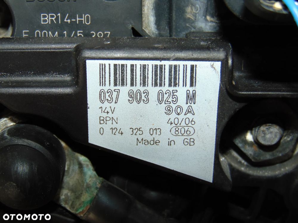 Alternator 037903025M 90A VW Volkswagen Fox Polo 4 IV Skoda Fabia 1 I Seat Ibiza 3 III Cordoba 2 II benzyna 1.4 - 2