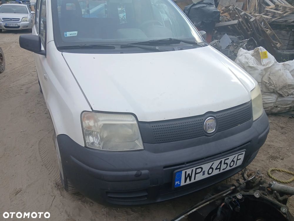 Fiat Panda VAN biały 249 249f biały maska pokrywa silnika klapa bagażnika zderzak lampa reflektor pas przedni stop lampy halogeny przeciwmgłowe odblaski grill atrapa znaczek błotnik - 1