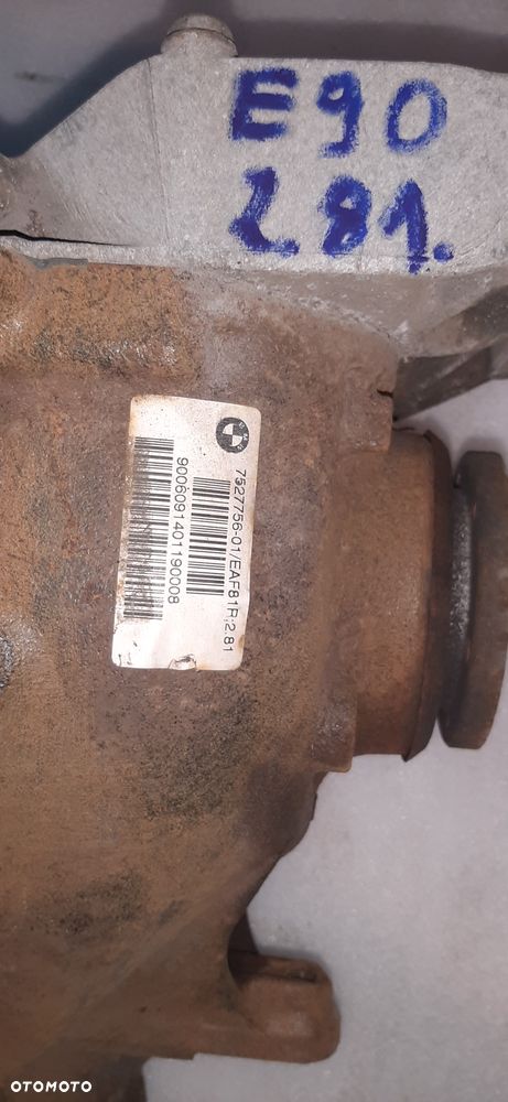 Most tylny dyferencjał BMW E90 E91 E92 E93 3l.d 2.81 7527756 - 2
