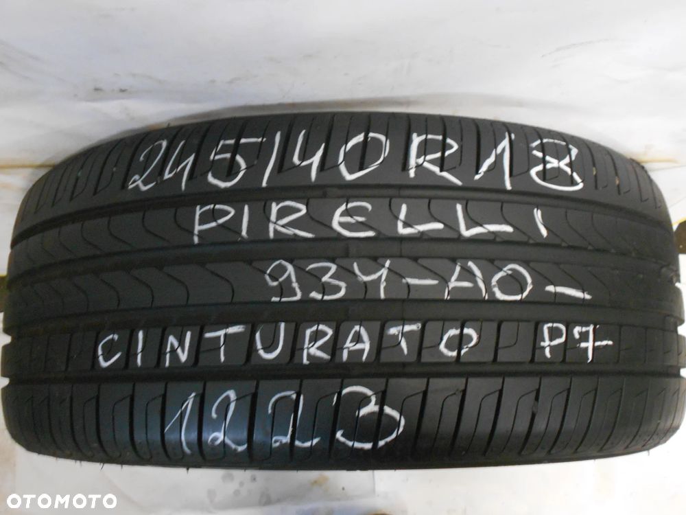 OPONA POJEDYNKA 245/40R18 PIRELLI CINTURATO P7 AO DOT 1223 9MM - 1