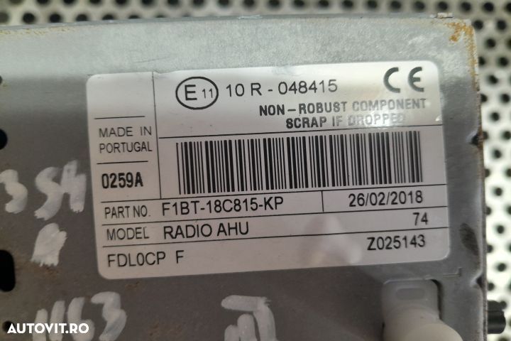 RADIO CD F1BT-18C815-KP F1BT-18C815-KP Ford Focus 3 [facelift] [2014 - 4