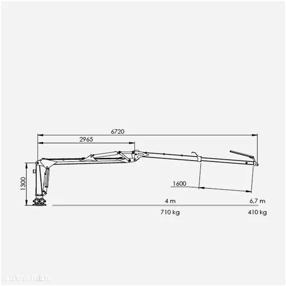 Alta Remorca forestiera Palms P 8S + braț de încărcare Palms 3.67 - 5