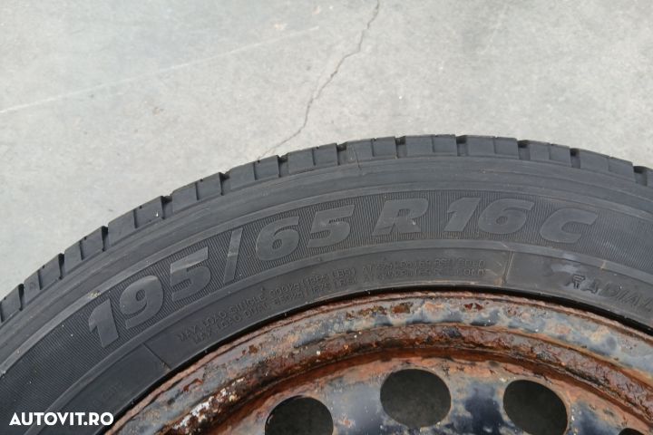 Janta tabla cu anvelopa 16 6394011602 6J16H2 ET54  195/65 R16 C 63940 - 5