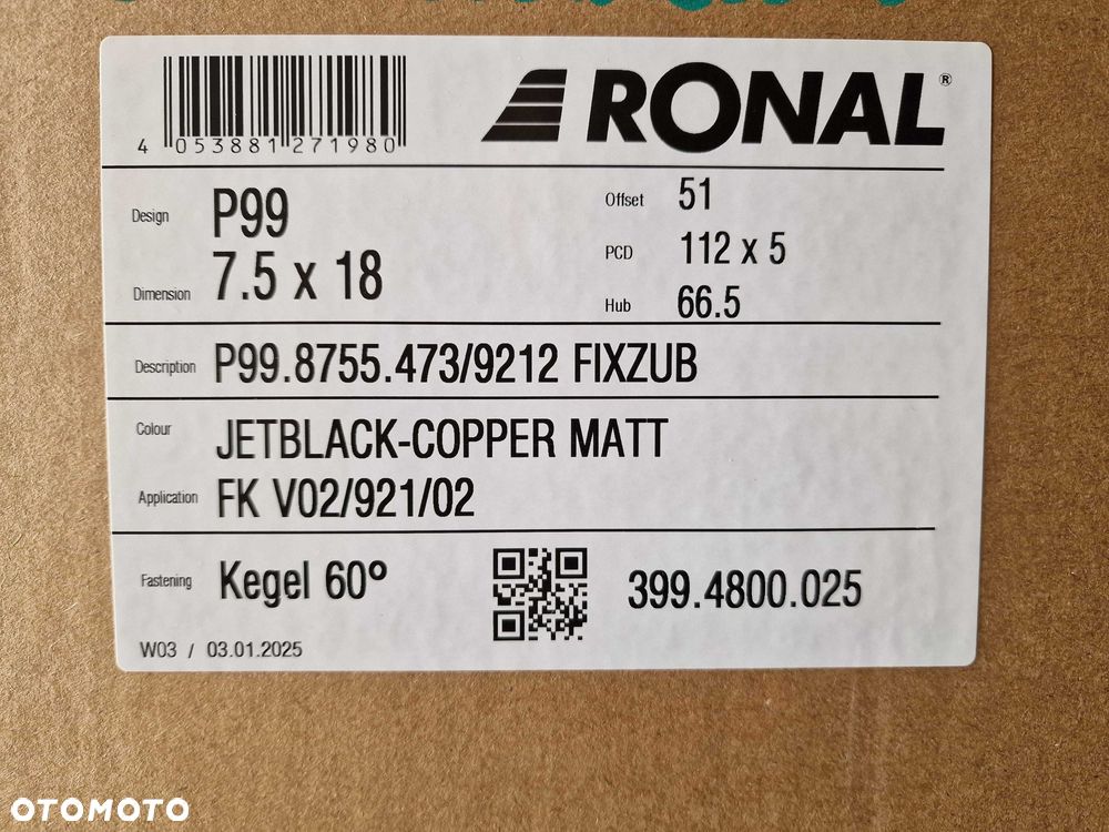 NOWE ALUFELGI 18" SEAT Alhambra Altea Born Leon Toledo - Miedziany - 4