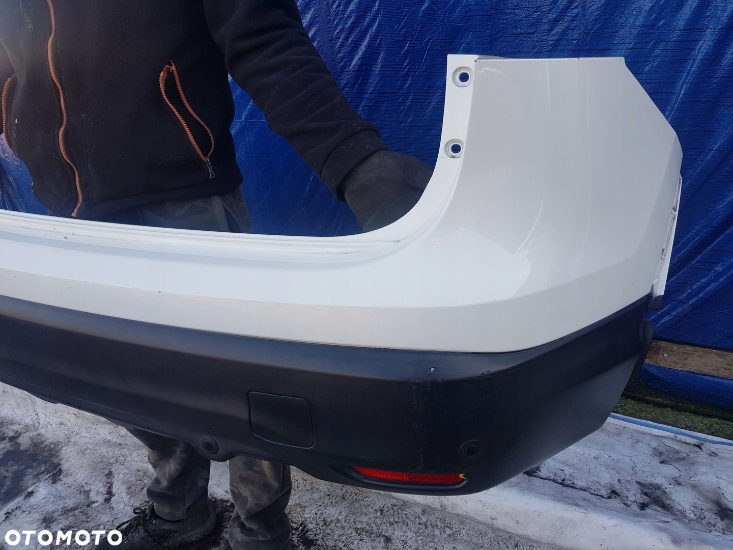 ZDERZAK TYŁ TYLNY NISSAN QASHQAI II PDC KOMPLETNY - 6