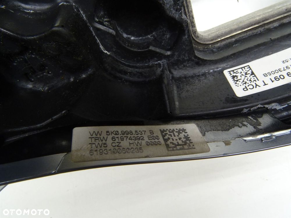 Kierownica multifunkcja ścięta pikowana golf 5k0998537b vw scirocco iii 1k8 - 8