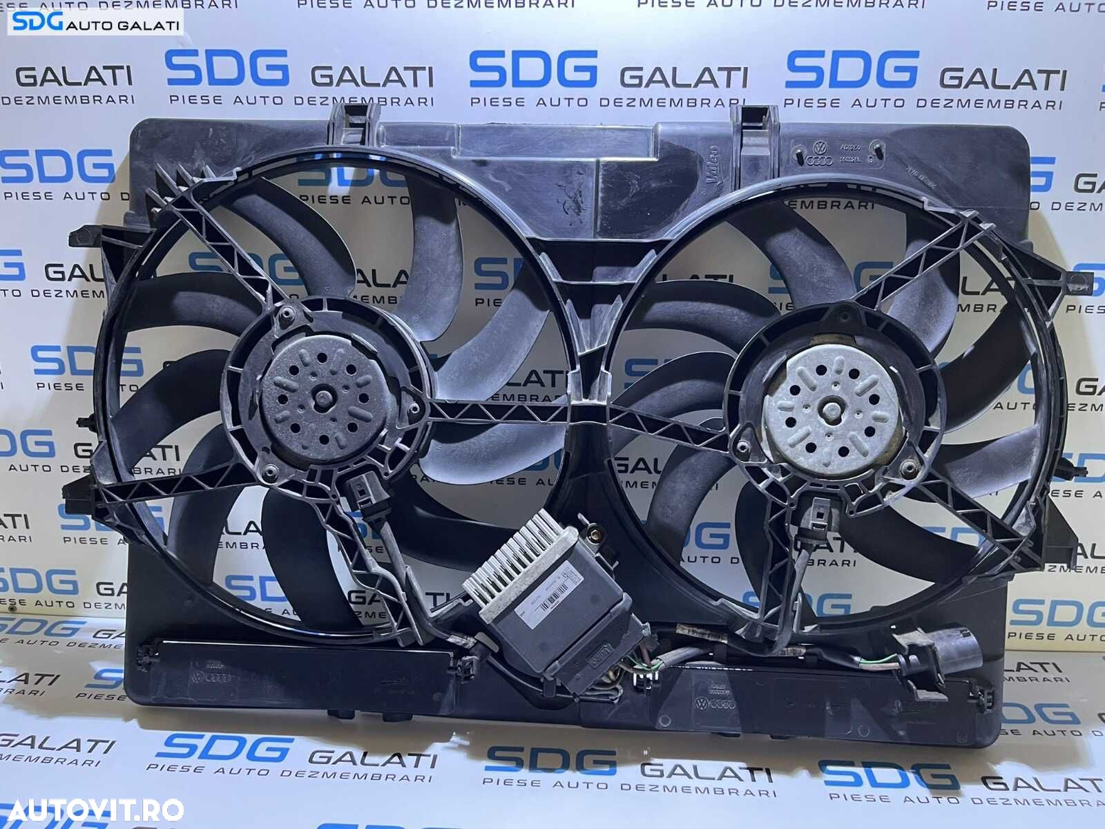Grup Ventilator Ventilatoare Electroventilator Electroventilatoare cu Modul Releu Audi Q5 2.0 TFSI 2009 - 2017 Cod 989460D 993328L 8K0121003M - 1