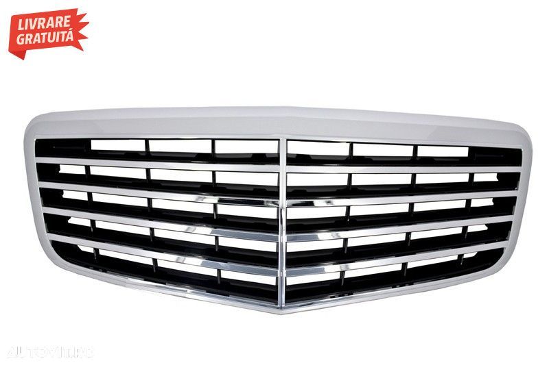 Grila Centrala Mercedes E-Class W211 (2006-2009) Facelift Design - 1