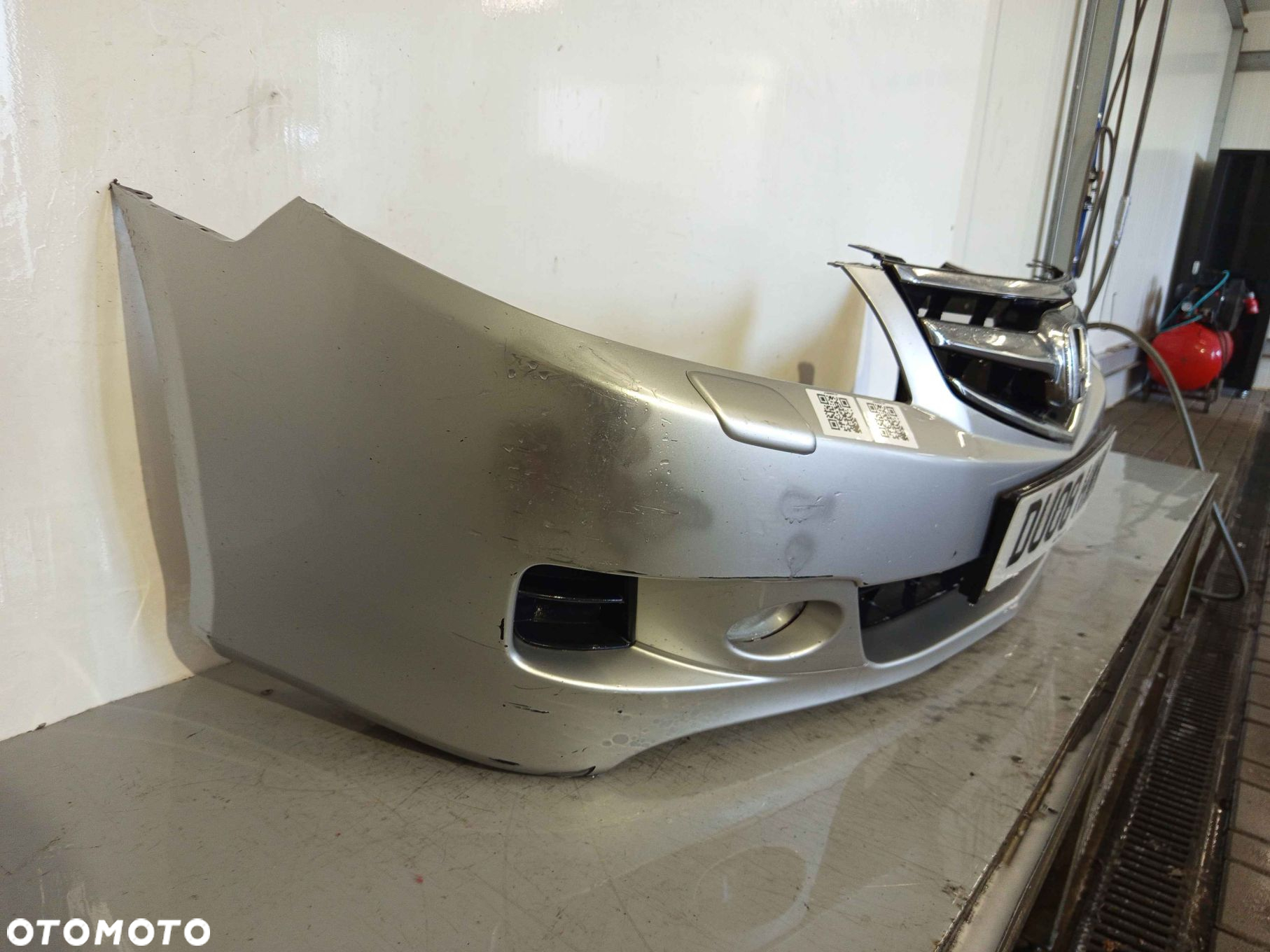 ^ ZDERZAK PRZÓD PRZEDNI HONDA ACCORD VII 7 LIFT FL NH623M SREBRNY SPRYSKIWACZE LAMP XENON HALOGENY - 3