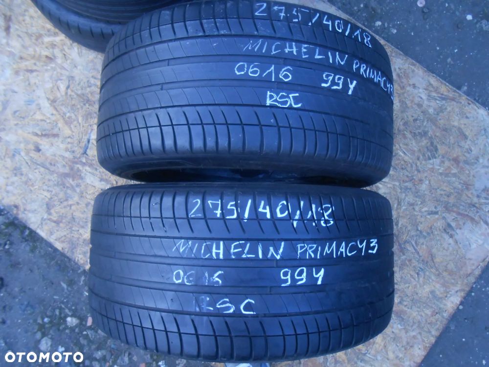 OPONY 275/40R18 MICHELIN PRIMACY 3 MOE RSC DOT 0616 6MM - 1
