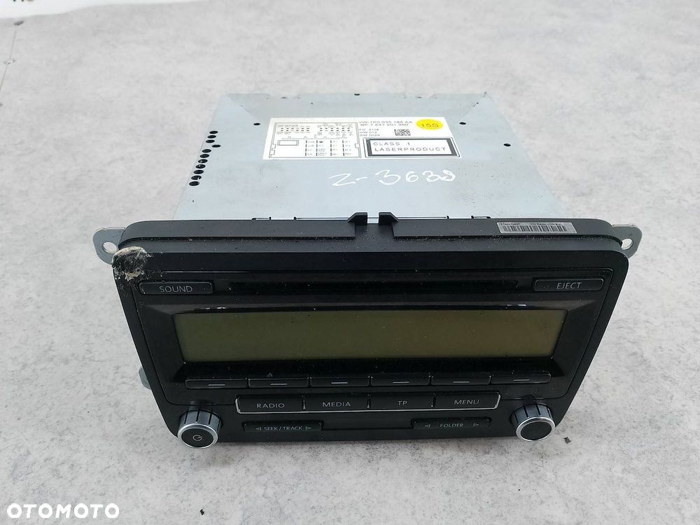 RADIO FABRYCZNE VW GOLF V 1K0035186AA 7647201360 - 2