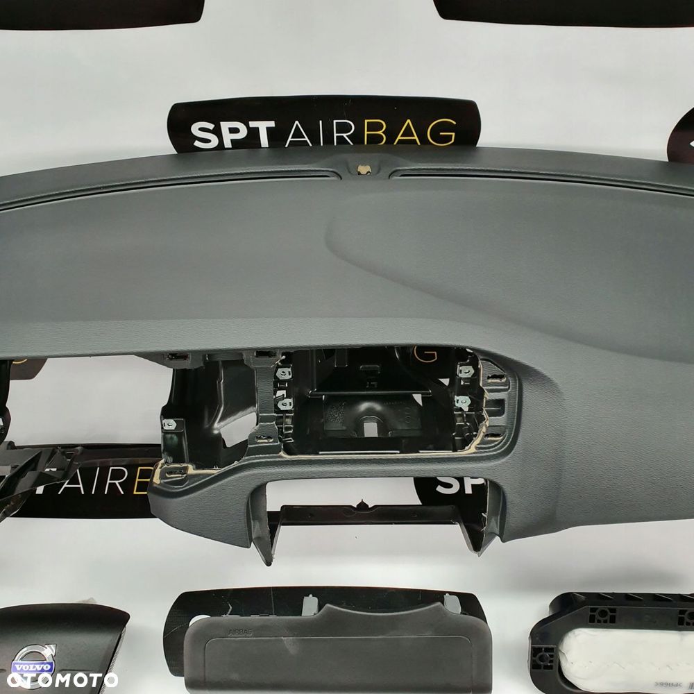 VOLVO V40 DESKA ROZDZIELCZA KONSOLA KOKPIT PULPIT PODUSZKI AIRBAG AIR BAG PASY KIT SET - 3