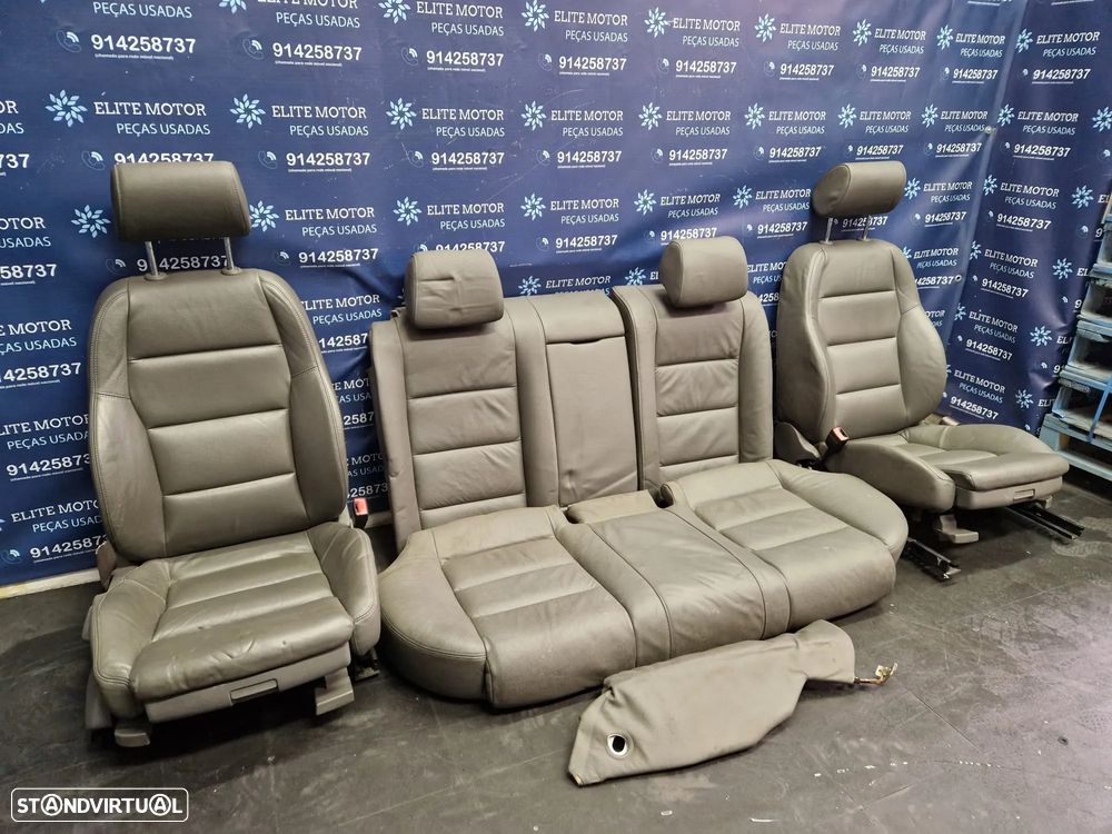 Jogo de bancos usados AUDI A4 B6 S-LINE PELE AQUECIDOS - 1