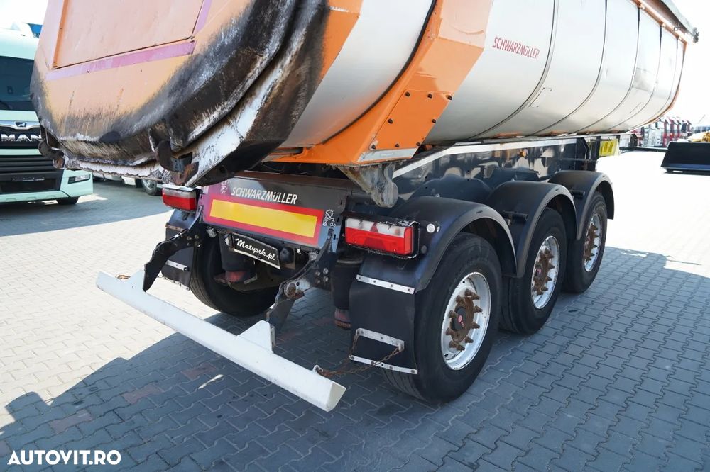 Schwarzmuller BASCĂLĂTOR TERMIC / PENTRU ASFALT / 25 m³ / BACĂLĂTOR / AXĂ RIDICATĂ / SAF / PRELATĂ ELECTRICĂ - 13