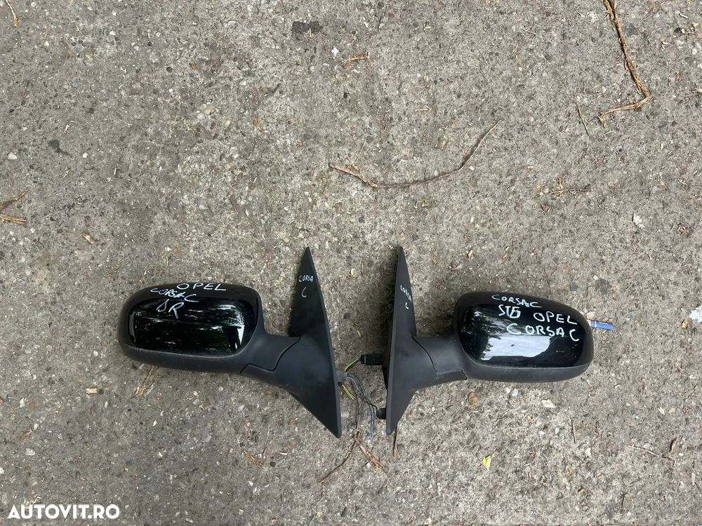 Oglinda stanga/Oglinda dreapta Opel Corsa C negru electrica - 2