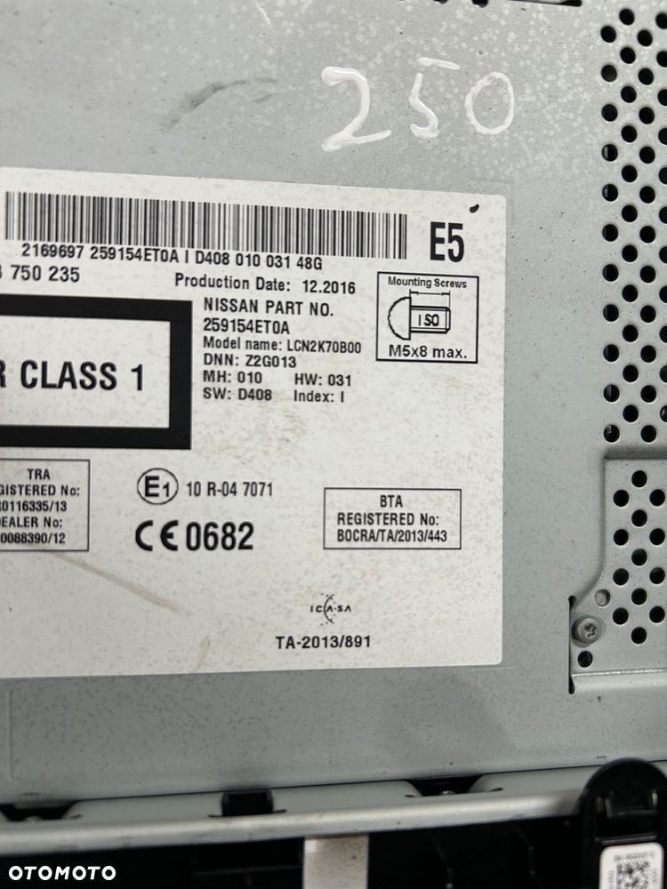 Nissan X-trail T32 radio nawigacja 259154ET0A wyświetlacz - 5