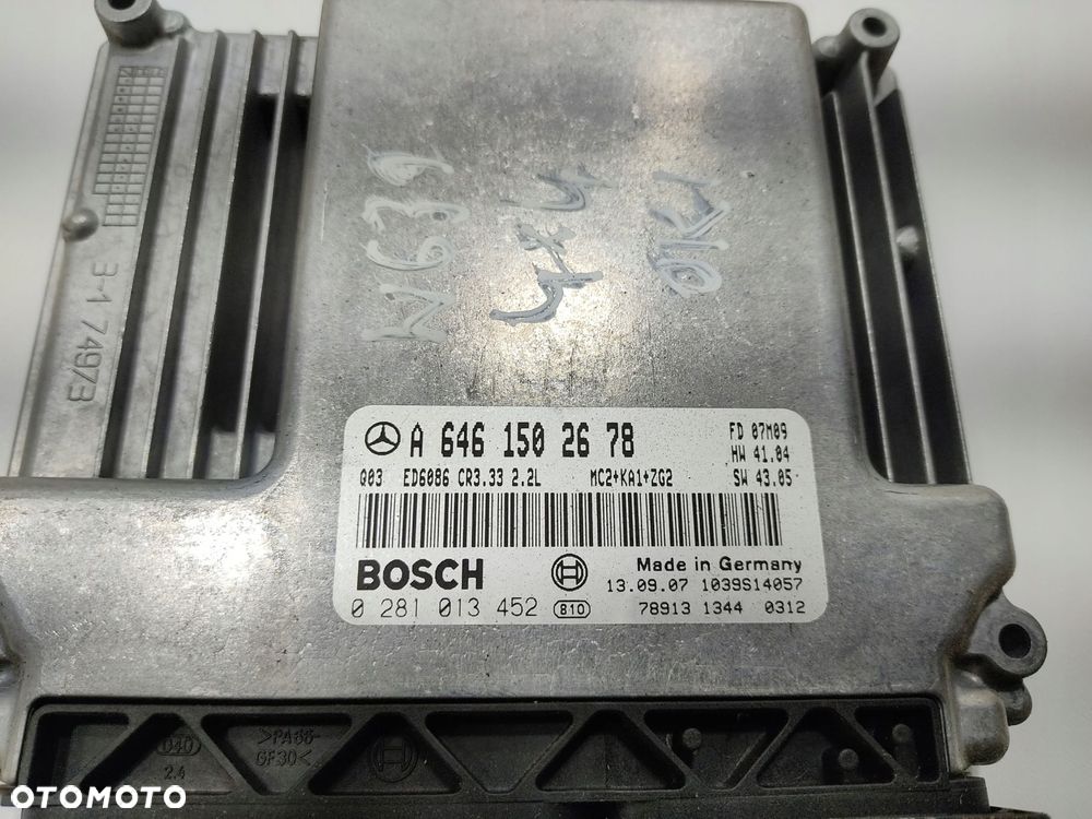 komputer mercedes vito w639 2.2 cdi 4x4 0281013452 a6461502678 2003-2009 - 3