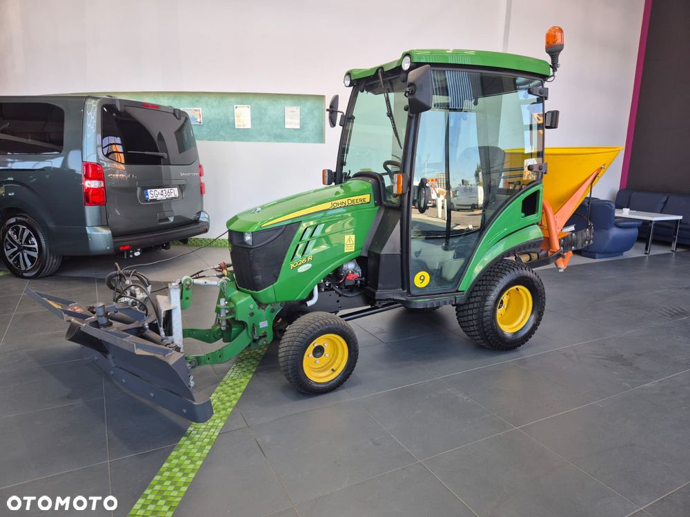 John Deere 1026 R 4X4 / MINI TRAKTOR / PŁUG / SYPIARKA / NOŚNIK NARZĘDZI / STAN IDEALNY / YANMAR / SERWISOWANY / NISKIE MOTOGODZINY - 13