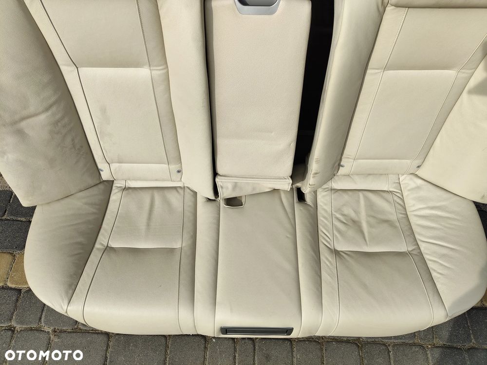 BMW E65 Kanapa skórzana skóra jasna kremowa Podgrzewana - 3