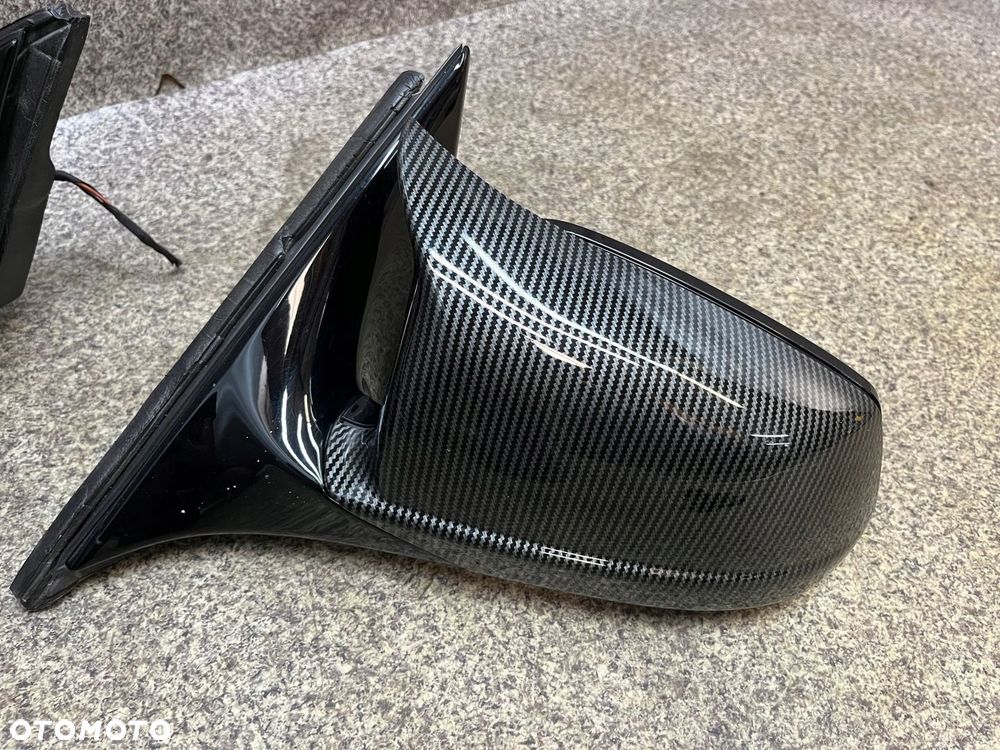 Lusterko prawe lewe nakladka CARBON 3 PIN KOMPLET BMW F11 F10 SKLADANE - 4