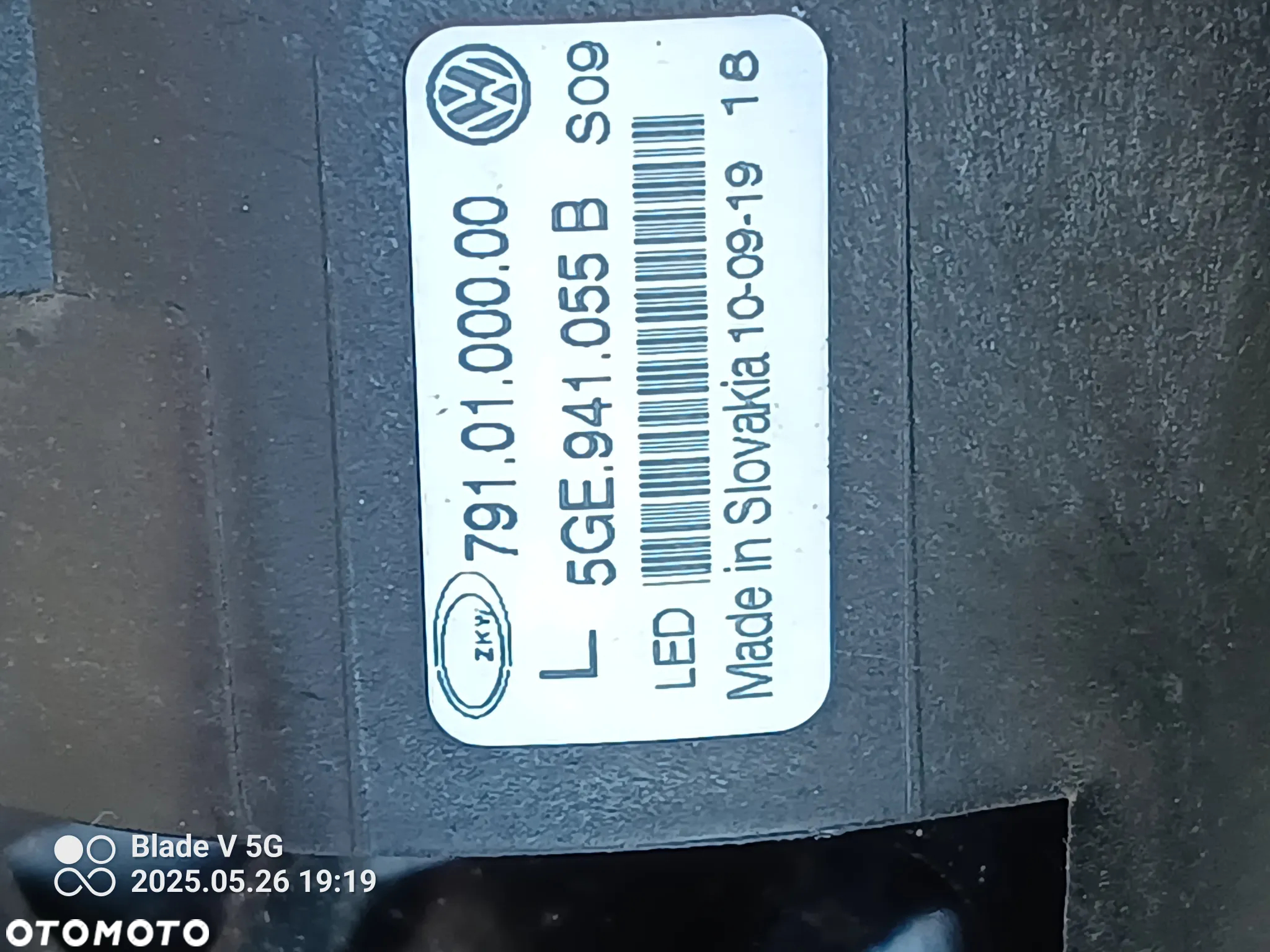 Halogen LED Lewy VW Golf VII - 3