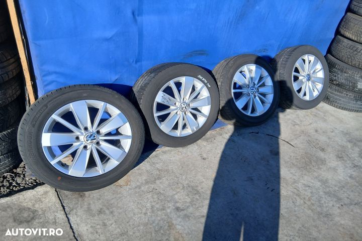 Jante aliaj cu anvelope 16 - set 5C0601025AM 205/55 R16 6.5JX16H2 ET5 - 2