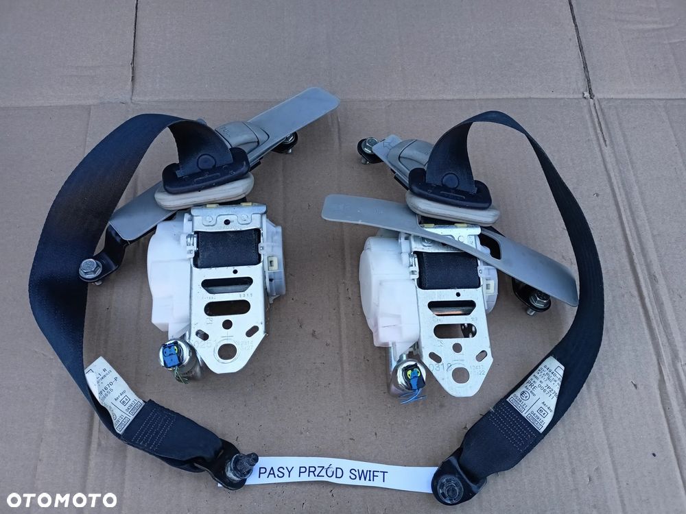 KOMPLET PASÓW pasy przód napinacze pasów lewy SUZUKI SWIFT MK7 - 10