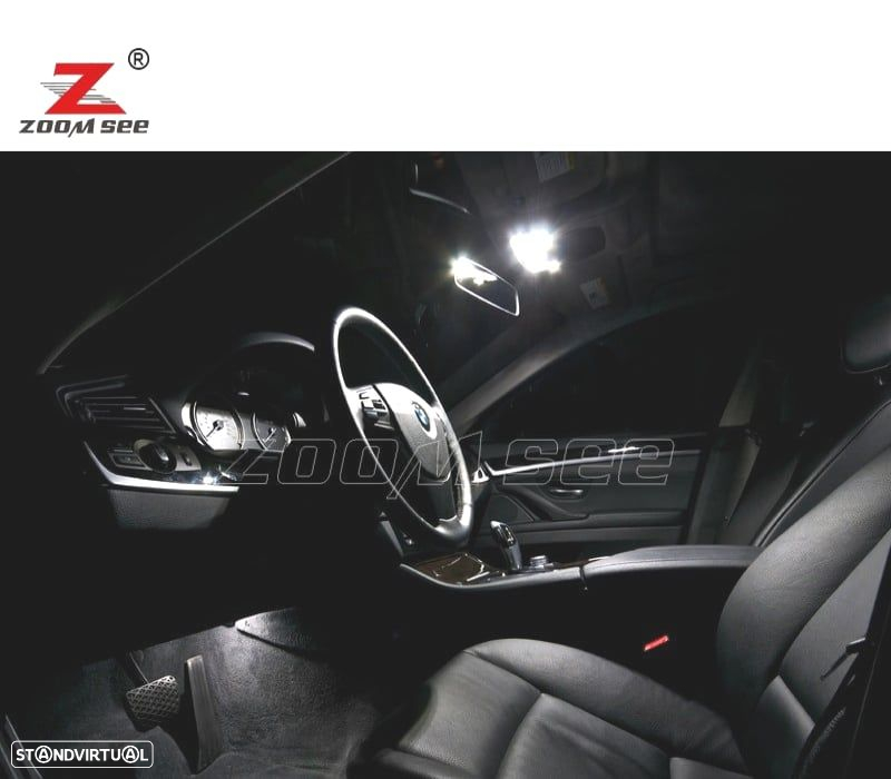 KIT 21 LAMPADAS LED INTERIOR PARA BMW SERIE 5 F11 WAGON TOURING 520D 525D 530D 535D 528I 530I 535I 5 - 5