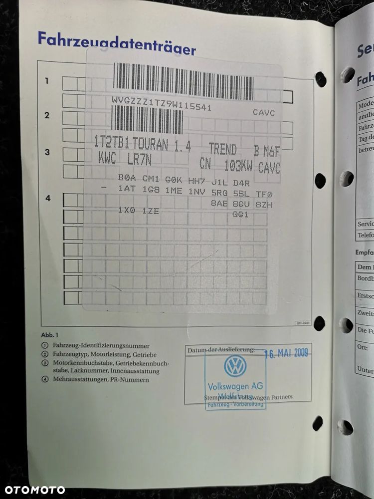 Volkswagen Touran 1.4 TSI Trendline - 13