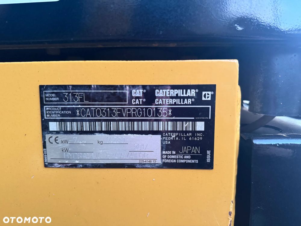 Caterpillar CAT 313 FL 2017 5760 MTH KOPARKA GĄSIENICOWA 313FL 313F 311 313EL , E , 311 312 314 315 316 - 28