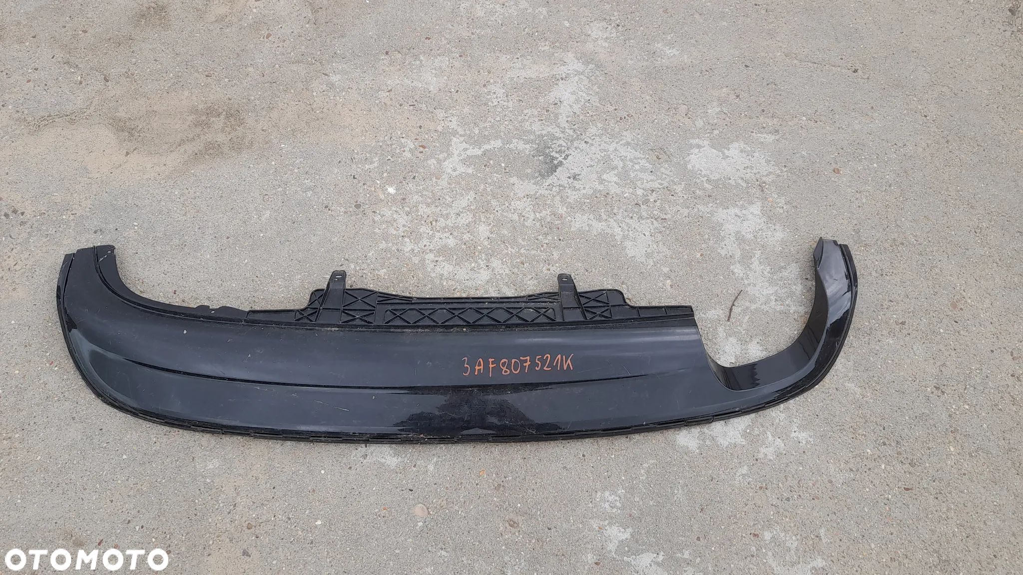 spoiler w zderzak tyl tylny passat b7 r line 3af807521k - 1