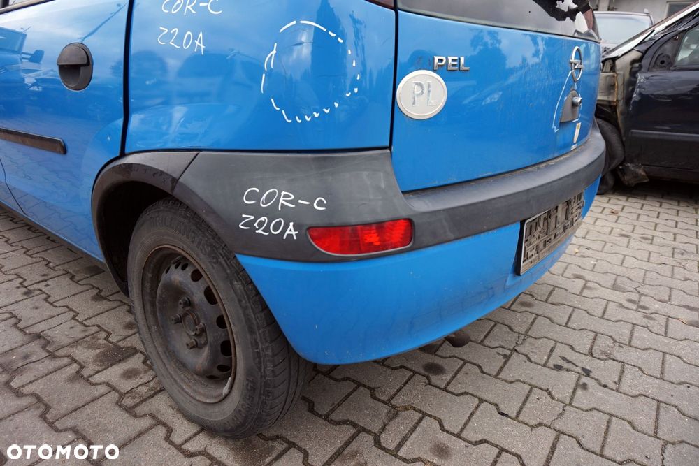 ZDERZAK TYLNY CORSA C III 5D HB Z20A  NIEBIESKI OPEL 1999-2003 - 4