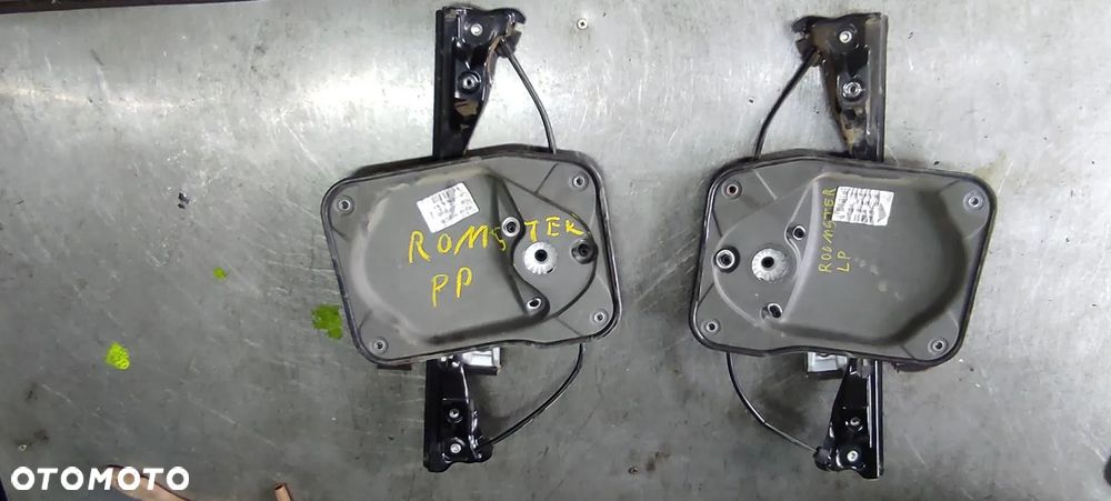 PODNOŚNIK MECHANIZM PODNOSZENIA SZYBY SKODA ROOMSTER PRZÓD LEWY PRAWY - 1