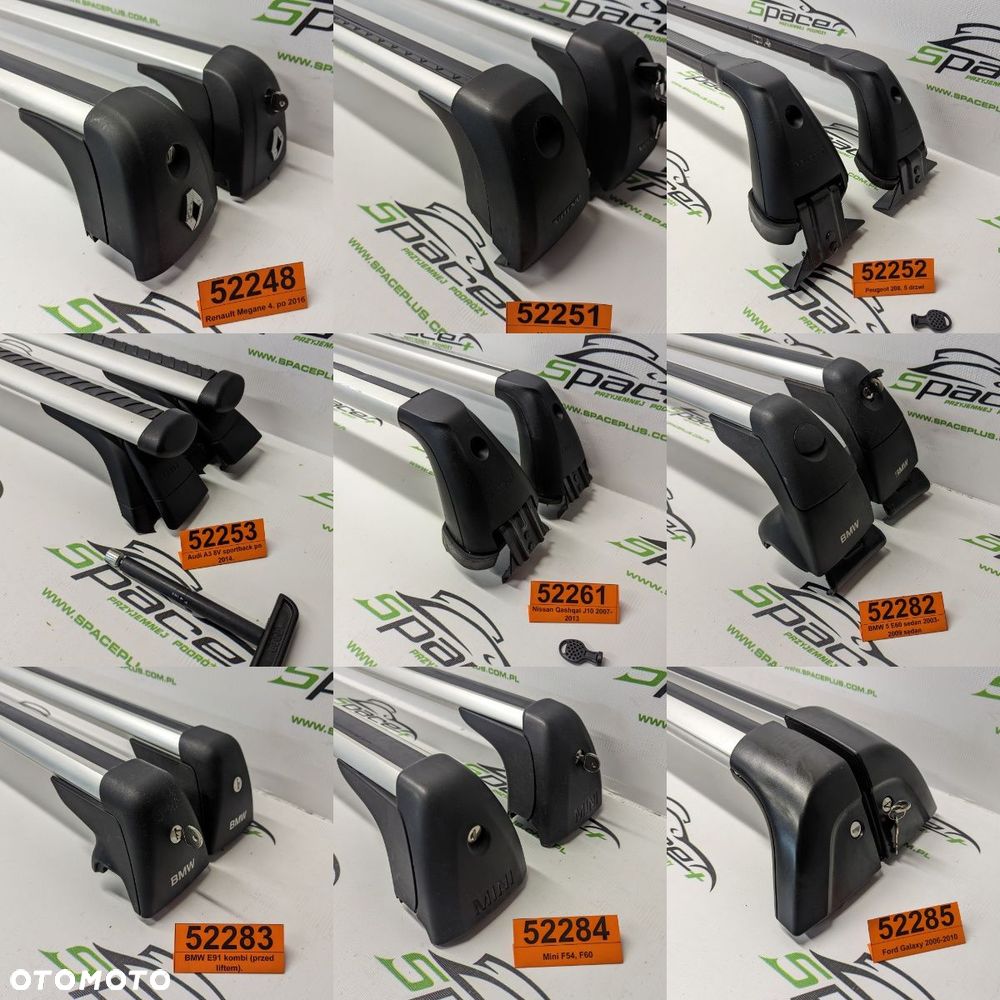 Bagażnik dachowy poprzeczki belki dachowe relingi oryginalne Thule nowe używane - 4