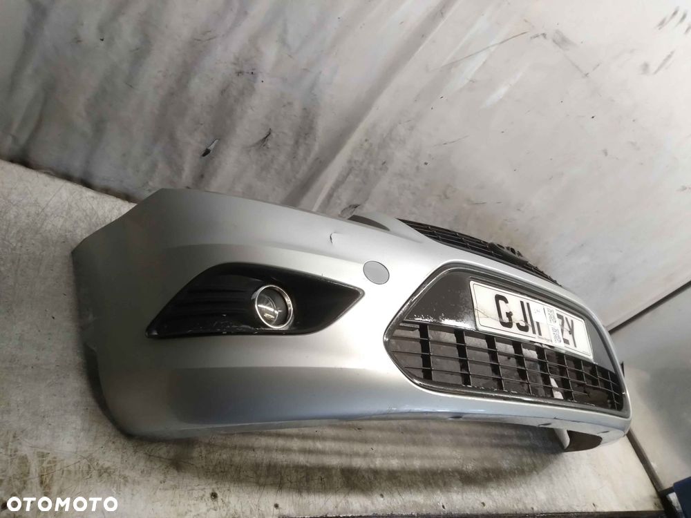 ^ ZDERZAK PRZÓD PRZEDNI FORD FOCUS MK.2 2 II LIFT FL 03 SREBRNY HALOGENY - 3