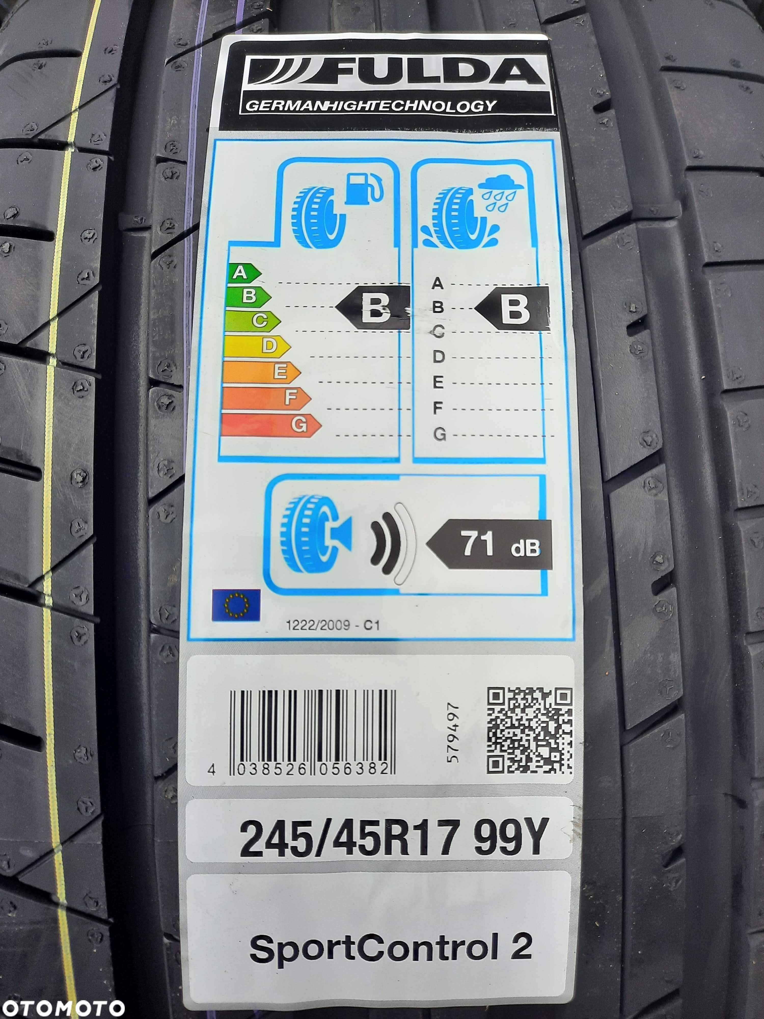 Nowa opona letnia 245/45R17 99Y Fulda Sportcontrol 2 (rok24) - 2
