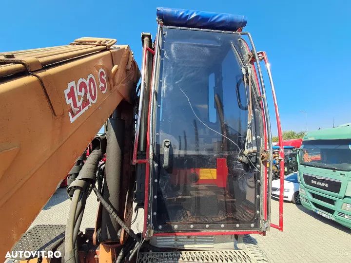 Mercedes-Benz arocs 578cp 8x4 cu macara hiab loglift 120s si graifer transport lemn - 16