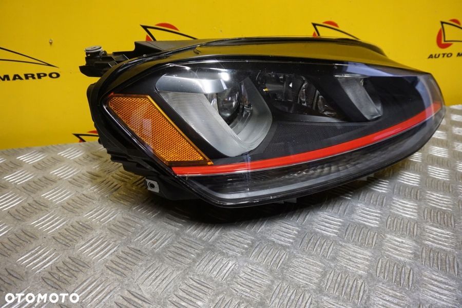 VW GOLF VII HELLA GTI 2015- REFLEKTOR LAMPA XENON Z LED PRAWA USA - 3