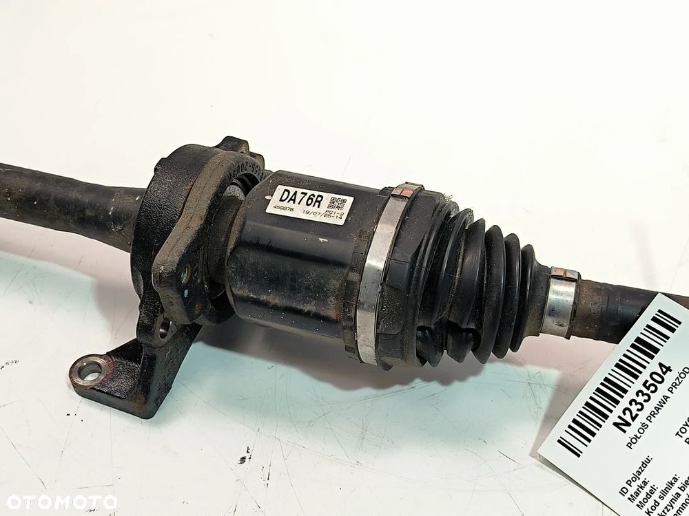 Półoś prawa przód długa podpora do Toyota RAV4 V 2,5 Hybryda 2019 - 5