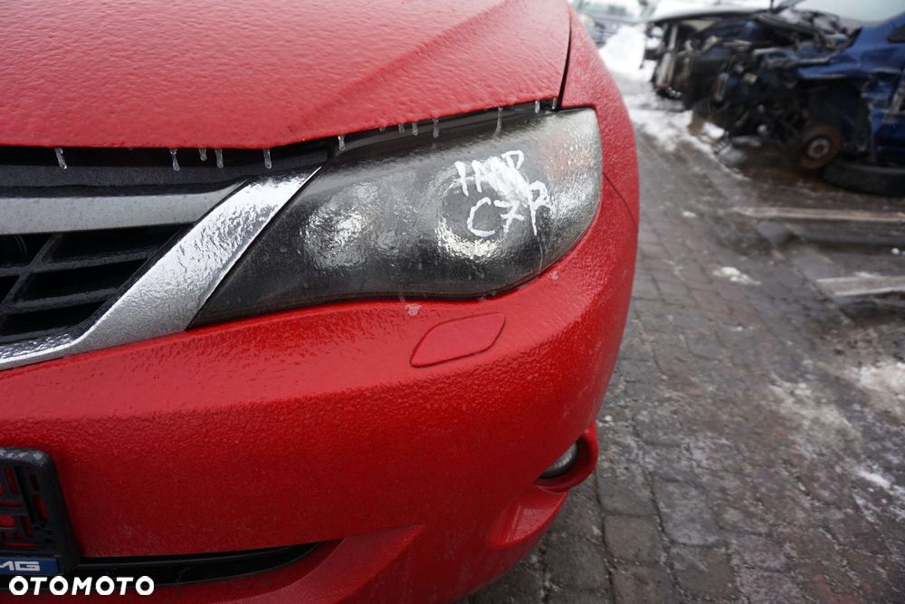 MASKA ZDERZAK BŁOTNIKI LAMPY IMPREZA III GH C7P XENON SPRYSKI SUBARU 2007-2011 CZERWONY PRZÓD KOMPLETNY - 6